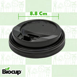 Biocup Paquete Vasos de papel 16 Oz con Tapa – 50 Juegos
