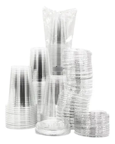 Biocup Paquete Vasos PET 16 Oz con Tapa con Boquilla – 50 Juegos