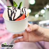 Biocup Caja de Envases de papel de 6 oz Sin tapa – 1000 pz Blanco