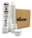 Biocup Caja de Envases de papel de 6 oz Sin tapa – 1000 pz Blanco