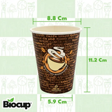 Biocup Paquete Vasos de papel 12 Oz con Tapa – 50 Juegos