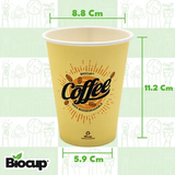 Biocup Paquete Vasos de papel 12 Oz con Tapa – 50 Juegos