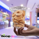 Biocup Paquete Vasos PET 12 Oz con Tapa Ranurada – 50 Juegos
