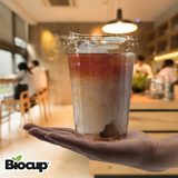 Biocup Paquete Vasos PET 16 Oz con Tapa con Boquilla – 50 Juegos