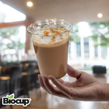 Biocup Paquete Vasos PET 12 Oz con Tapa con Boquilla – 50 Juegos