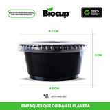 Biocup Vasos Soufflé Biocup 2 oz con tapa – 100 juegos