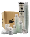 Biocup Caja Vasos Soufflé Biocup 1 oz con tapa – 2000 Piezas