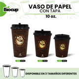 Biocup Paquete Vasos de Papel Tacita con Tapa
