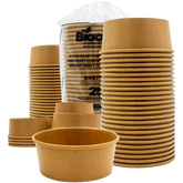 Biocup Envases Kraft 750 ml | Sin Tapa 25 pz