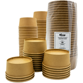 Biocup Envases Kraft Alto 250 ml | Sin Tapa 25 pz EKA1/4L