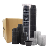 Biocup Caja Vasos Soufflé 2 oz con tapa – 2000 Piezas