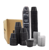 Biocup Caja Vasos Soufflé 4 oz con tapa – 2000 Piezas