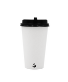 Biocup Paquete Vasos de papel 16 Oz con Tapa – 50 Juegos