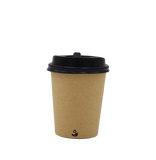 Biocup Paquete Vasos de Papel 8 Oz con Tapa – 50 Juegos