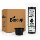 Caja Vaso Souffle Negro Sin Tapa