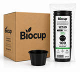 Caja Vaso Souffle Negro Sin Tapa