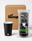 Caja Vasos de Papel Negros Sin Tapa