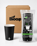 Caja Vasos de Papel Negros Sin Tapa