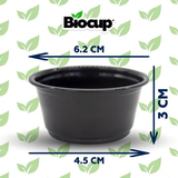 Biocup Caja Vasos Soufflé Biocup 2 oz con tapa – 100 juegos