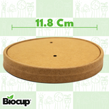 Biocup Envases Kraft Alto 250 ml | Con Tapa 25 juegos EKA1/4L + TKA116