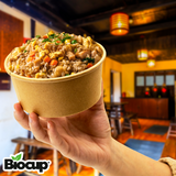 Biocup Envases Kraft Alto 250 ml | Sin Tapa 25 pz EKA1/4L