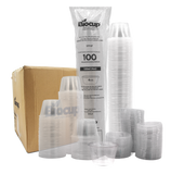 Biocup Caja Vasos Soufflé 4 oz con tapa – 2000 Piezas