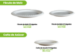 Plato Biocup de Fécula de Maíz Paquete con 25 Piezas