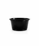 Biocup Vasos Soufflé 2oz Negros Para Salsas Aderezos Gourmet