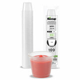 Biocup Paquete Vasos Soufflé 1 oz sin tapa – 100 piezas