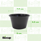 Biocup Caja Vasos Soufflé 4 oz con tapa – 2000 Piezas