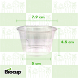 Biocup Caja Vasos Soufflé 4 oz con tapa – 2000 Piezas