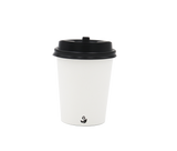 Biocup Paquete Vasos de Papel color blanco con Tapa